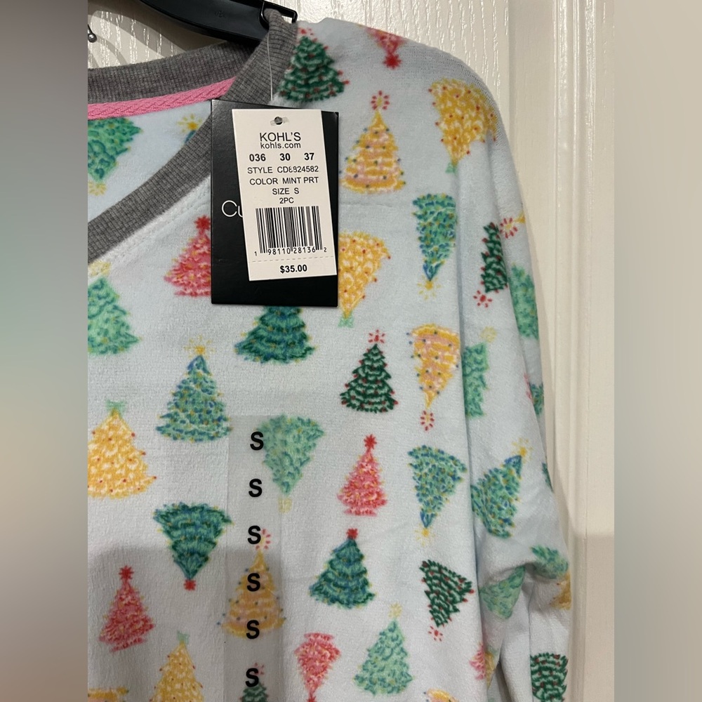Cuddl Duds Multicolor Christmas Tree Print Pajama Set (NWT!!!) - Picture 7 of 9